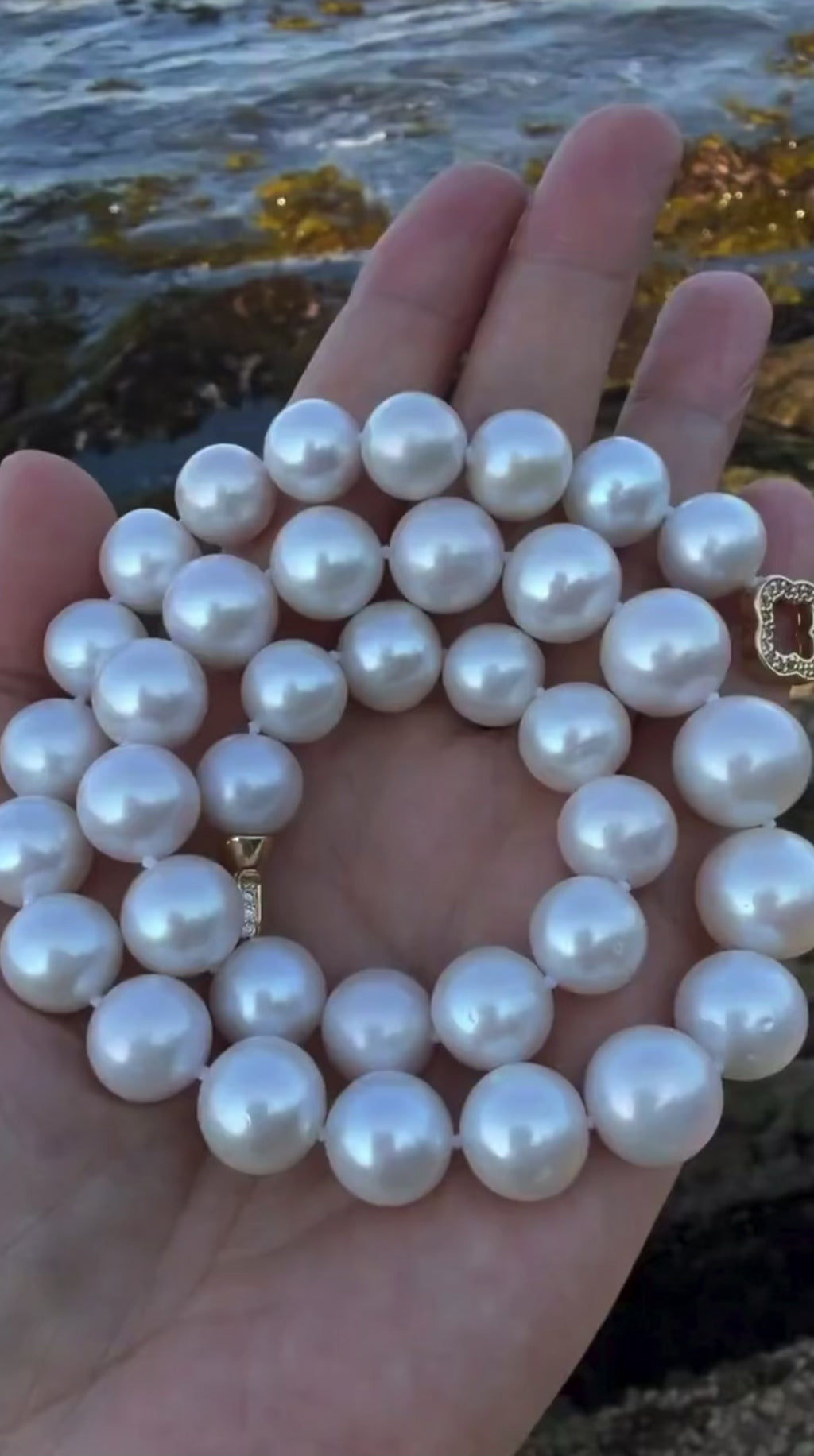 Genuine All-Nacre Pearl Necklace