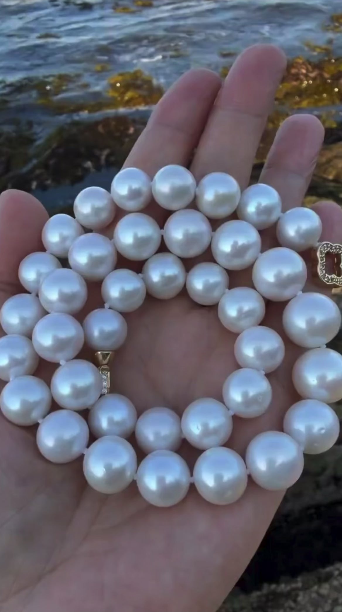 Genuine All-Nacre Pearl Necklace